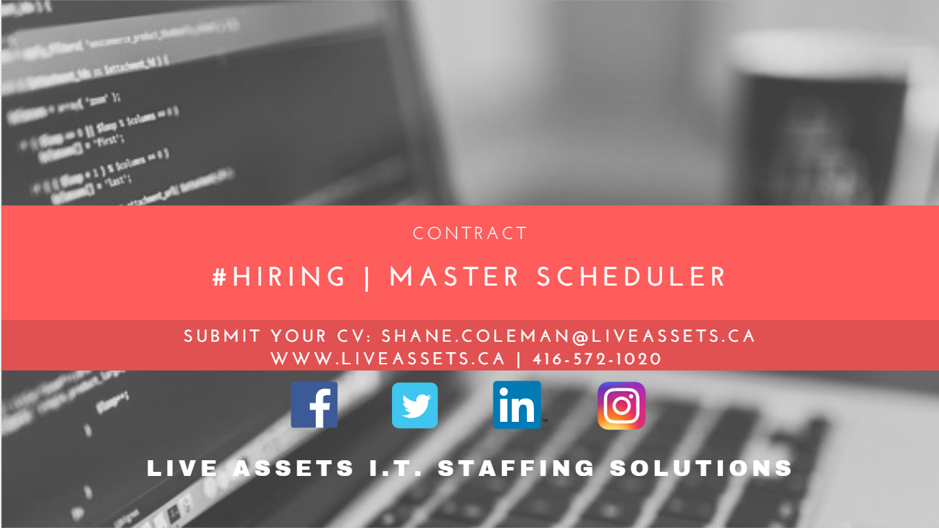 master scheduler salary